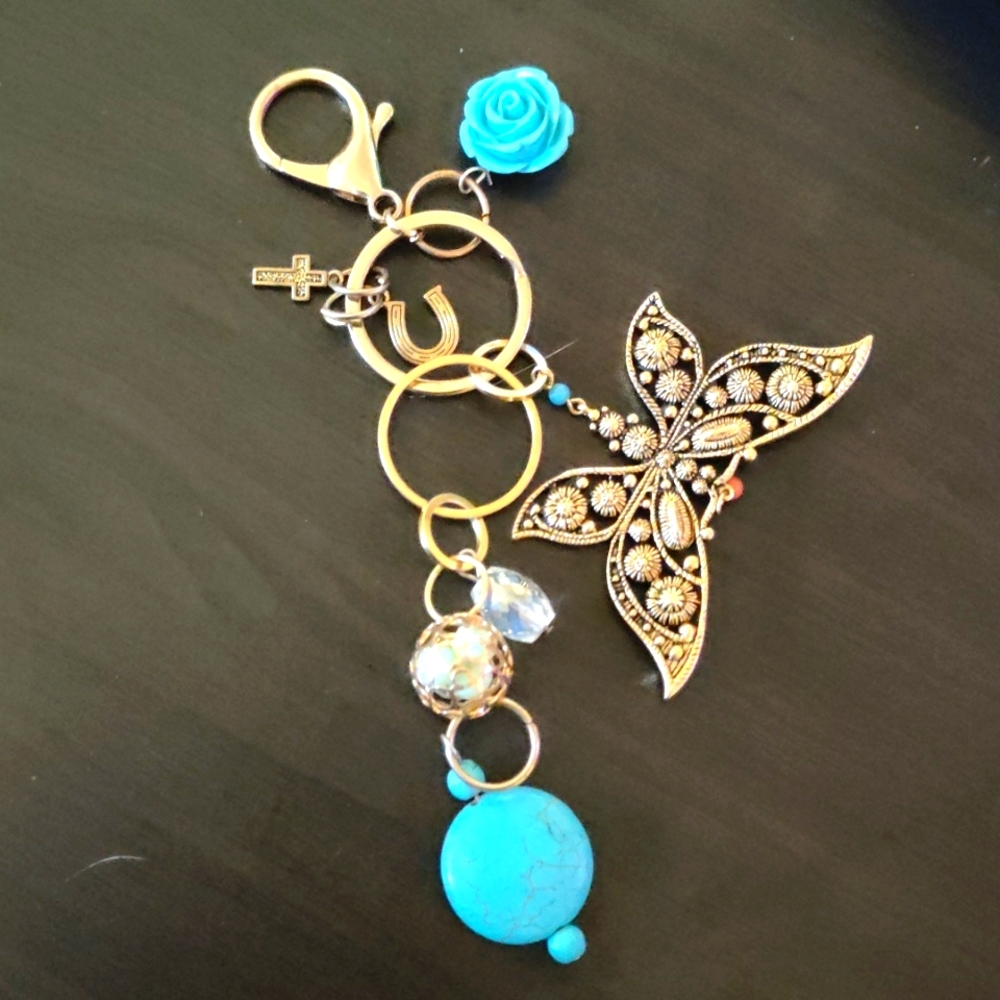 Gorgeous butterfly keychain